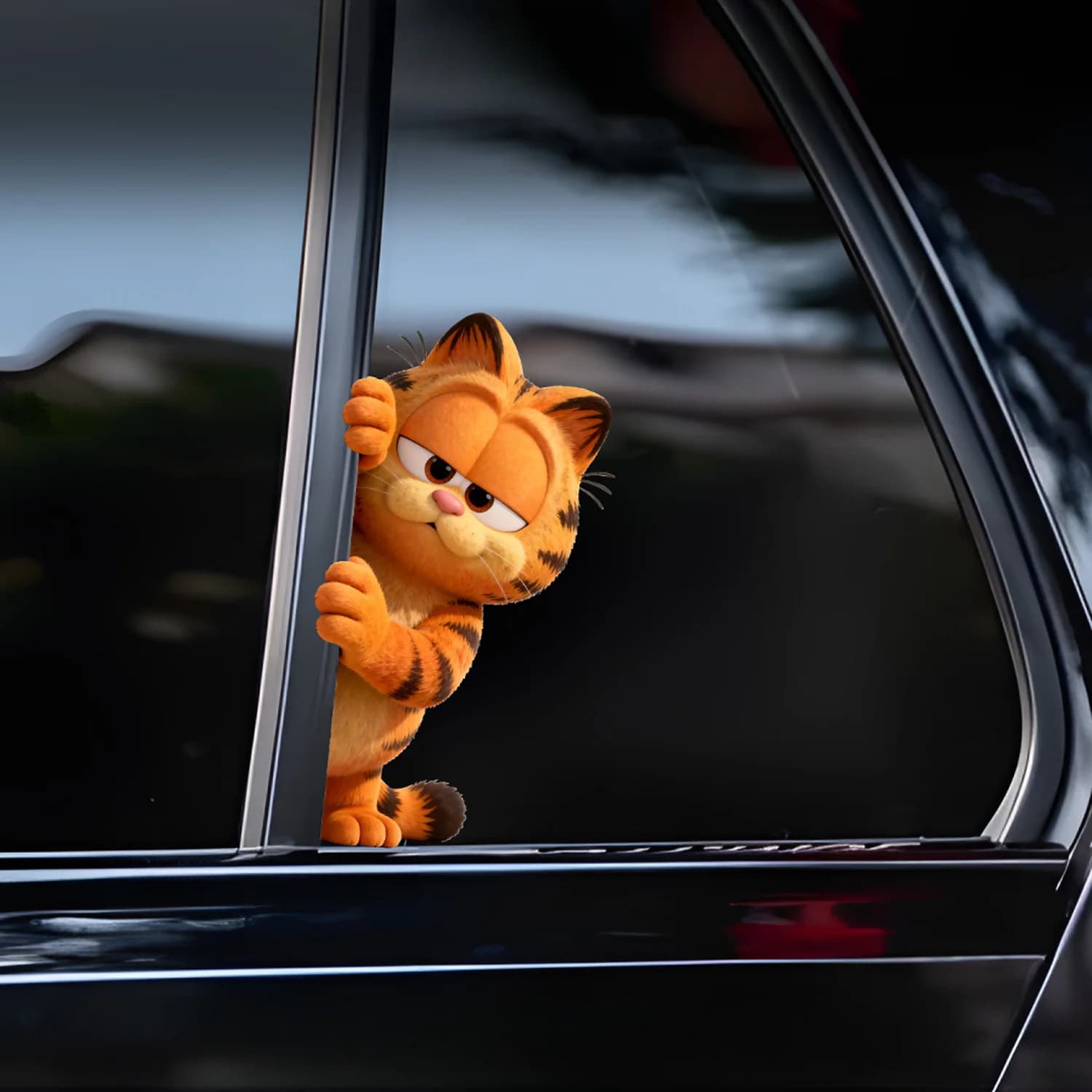 Adesivi in Vinile di Garfield, Simpatici Personaggi Anime, Impermeabili, per Moto Elettriche, Decorazioni per Carrozzeria, Adesivi Antigraffio per E-Bike