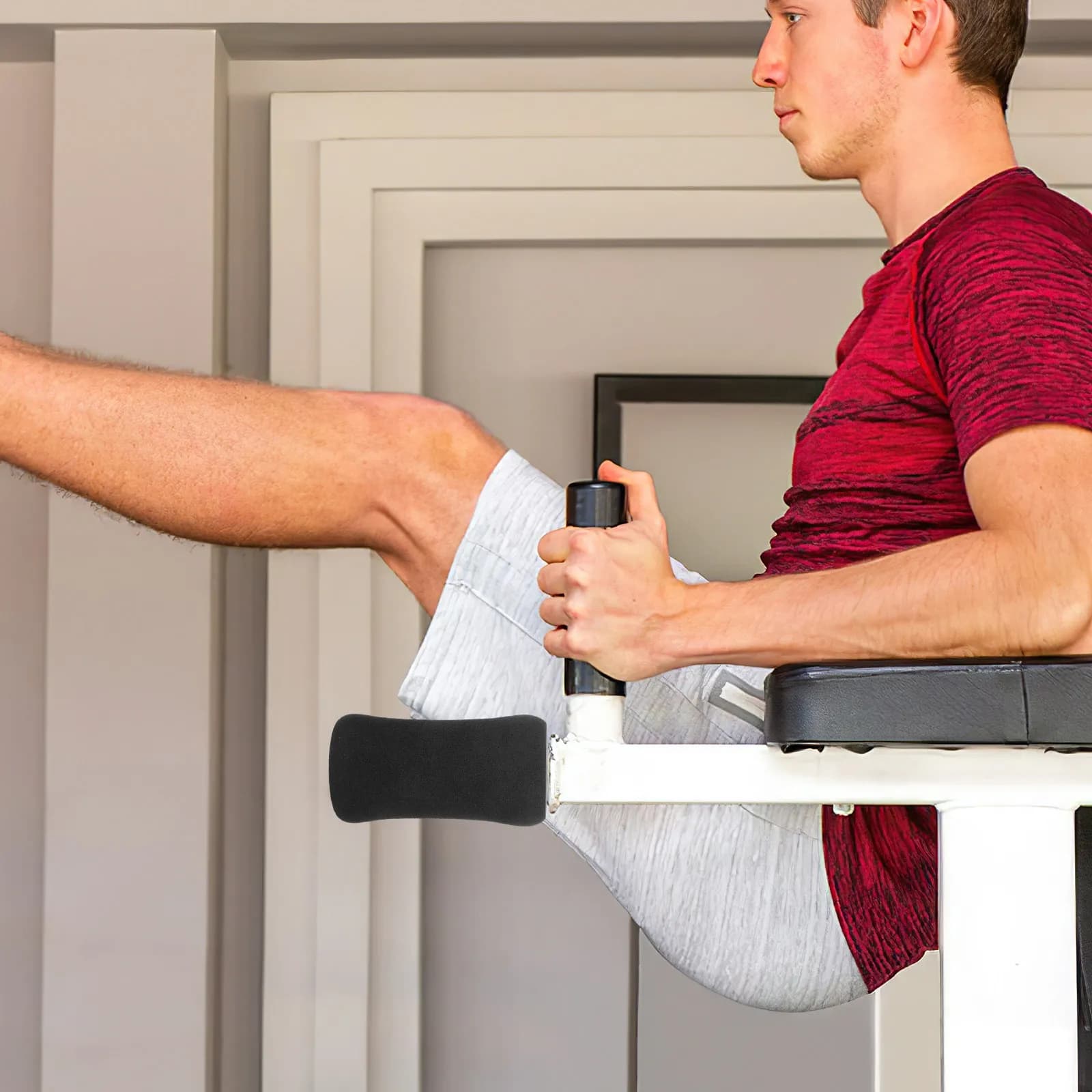Set di 4 Cuscinetti in Schiuma per Rullo, Ricambi per Attrezzature da Palestra, Copertura per Supporto Fitness
