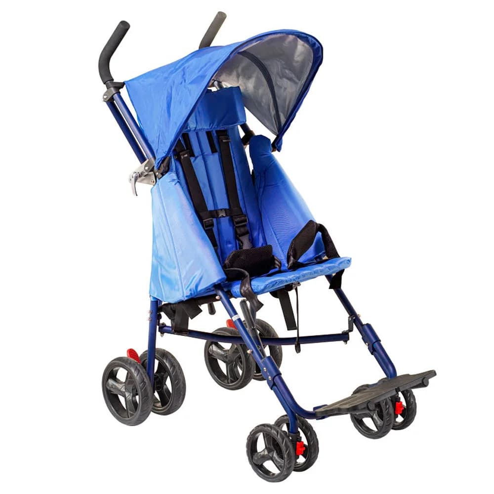Lightweight Aluminum Alloy Waterproof Folding Pediatric Wheelchair, Baby Stroller, Child Mobility Walking Aid, Disabled Chair