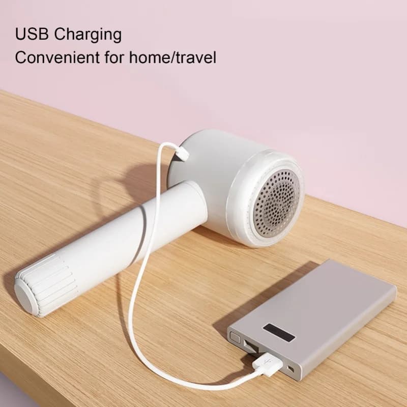 6 Blade Electric Lint Remover 2 in 1 USB Rechargeable Sweater Defuzzer Fabric Shaver With Lint Roller For Furniture Clothes