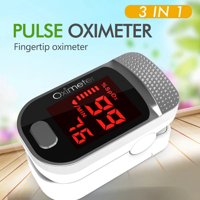KIUZOU finger pulse meter oxygen saturation meter in blood cardiofrequency meter LED Oximeter with respiratory frequency