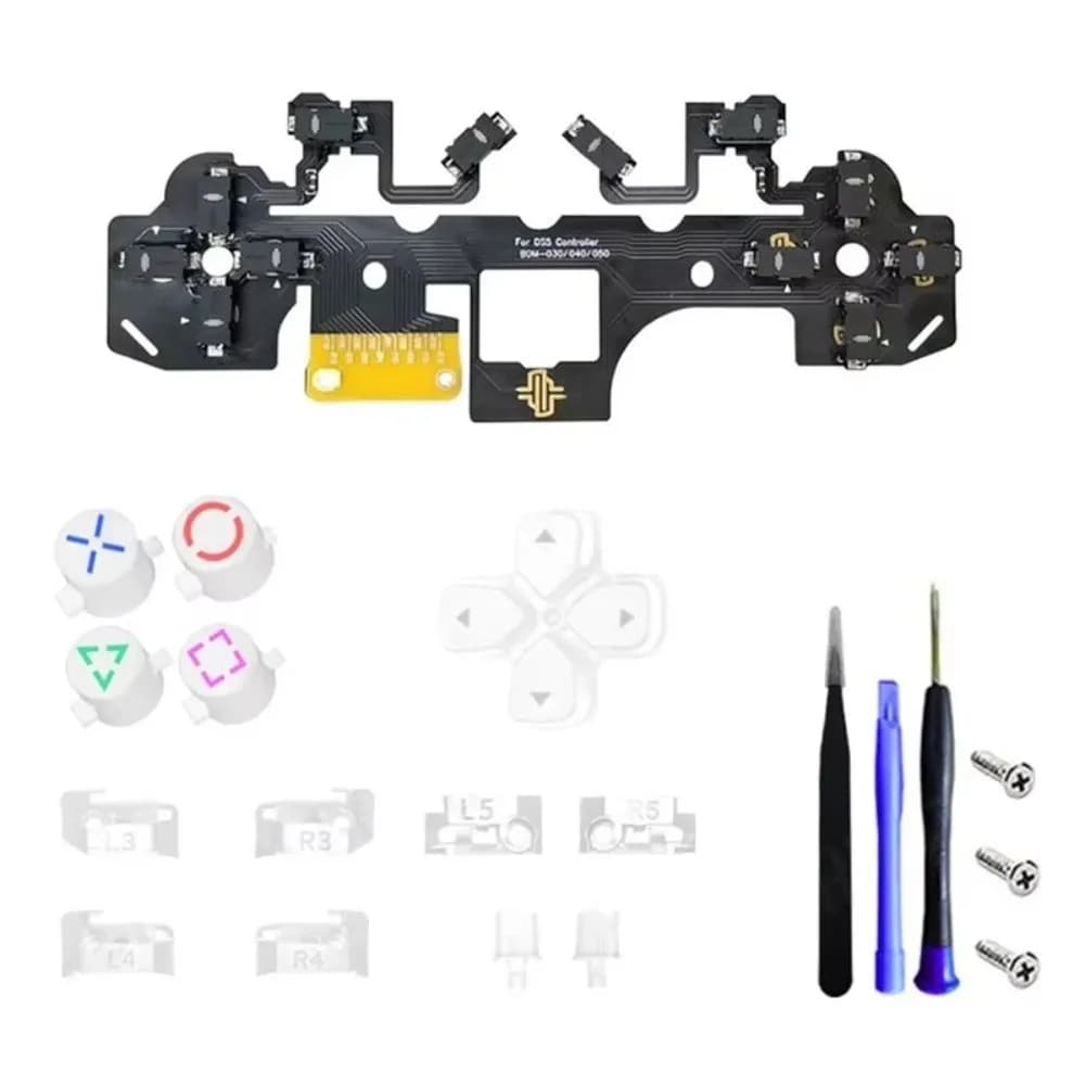 Kit di Micro-Interruttori Ergonomici con 12 Tasti a Scatto Tattile per Controller PS5