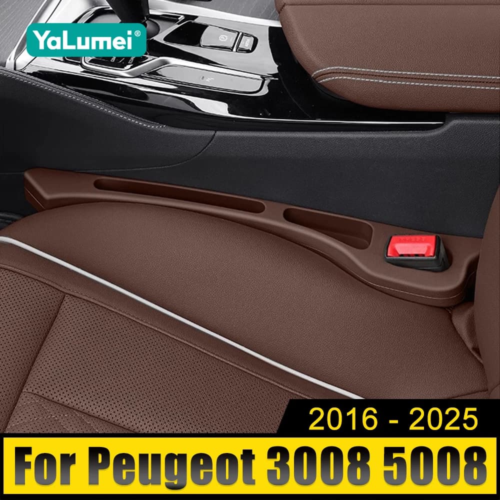Per Peugeot 3008 5008 GT 2016 2017 2018 2019 2020 2021 2022 2023 2024 2025 Seggiolino auto ibrido a prova di perdite Striscia cucitura laterale organizzatore