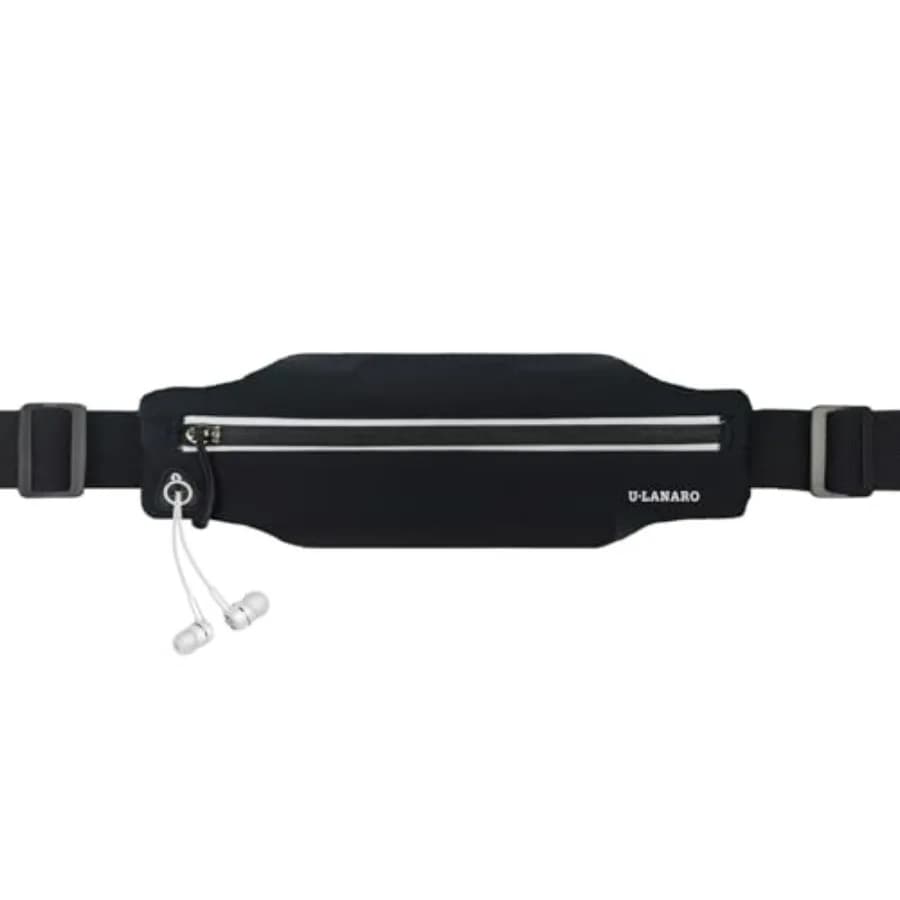 Marsupio Sottile da Corsa per Uomo e Donna, Porta Telefono da Corsa, Marsupio per Allenamento, Cintura Porta Soldi, Accessori per la Corsa