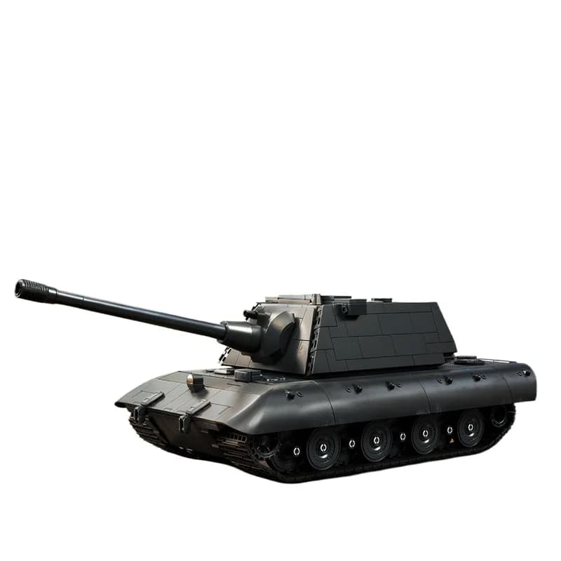 Set di Costruzioni Carri Armati Militari della Seconda Guerra Mondiale 12GO MOC Serie E-100 PANZER WII Modello di Carro Armato Pesante in Mattoncini Giocattolo per Bambini Ragazzi Adulti Regalo