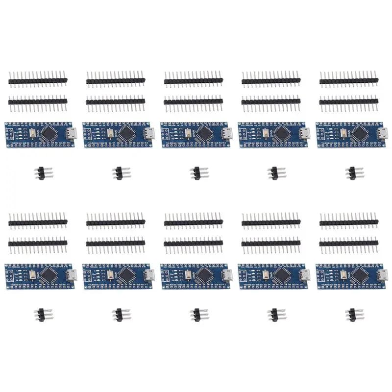 Y23A-10Pcs Nano 3.0 With The Bootloader Compatible Nano Controller For Arduino CH340 Driver 16Mhz ATMEGA328P