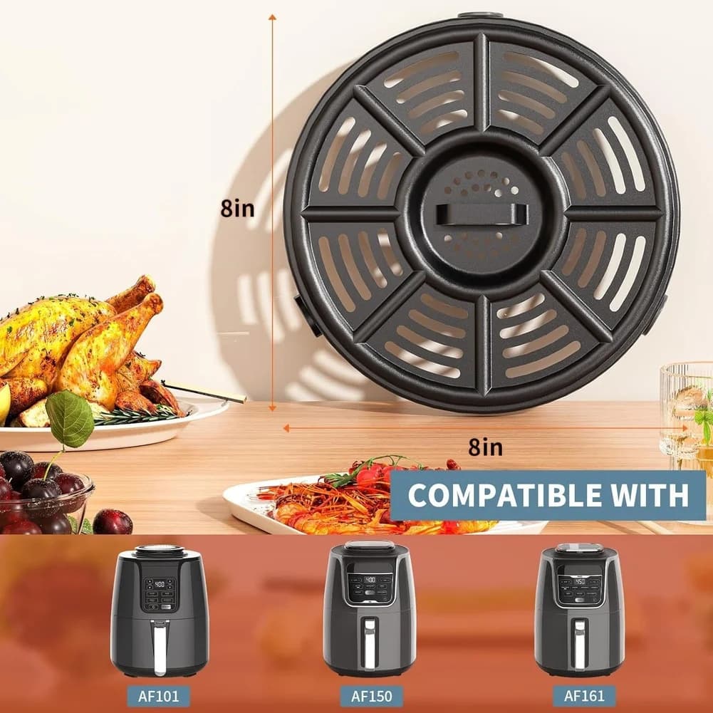 Replacement tray for air fryer compatible with the brand X AF101 AF150 AF161 Safety heat fryer basket Oven spare grill