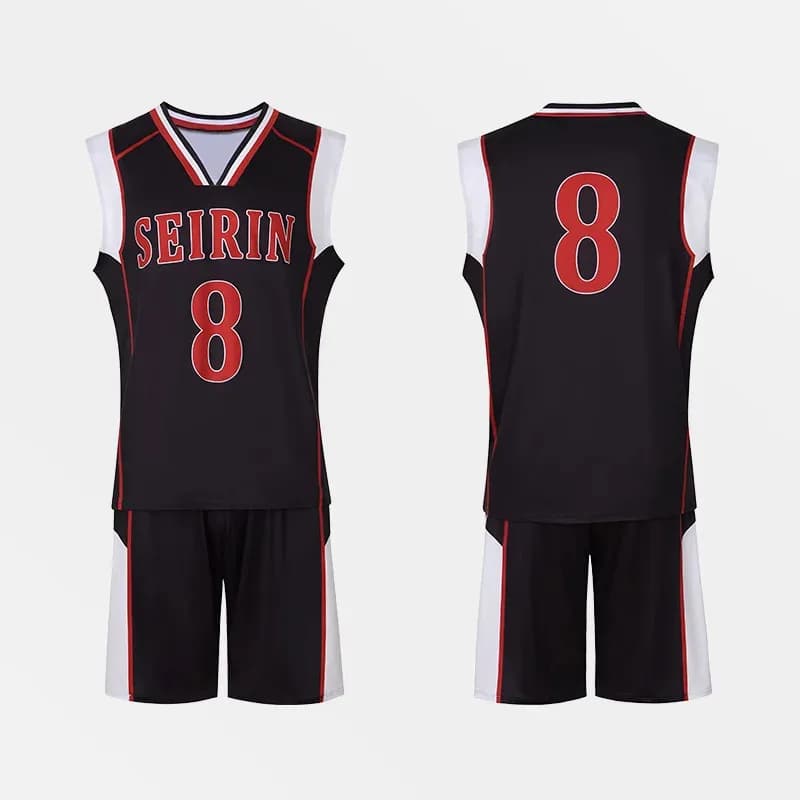 ABC123Anime Kuroko No Basket Basuke Set of GAKUEN cosplay shirts School uniform Aomine Daiki Sportswear Mes;3,f'6,h.7; ♪
