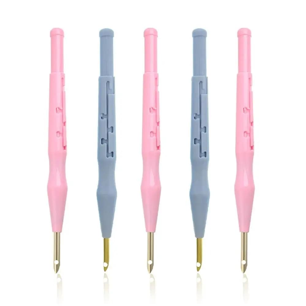 Adjustable Embroidery Needle Thick Brass Needle Wool Felt Craft Poking Tools DIY Magic Carpet Hook Punch Needlework Knitting