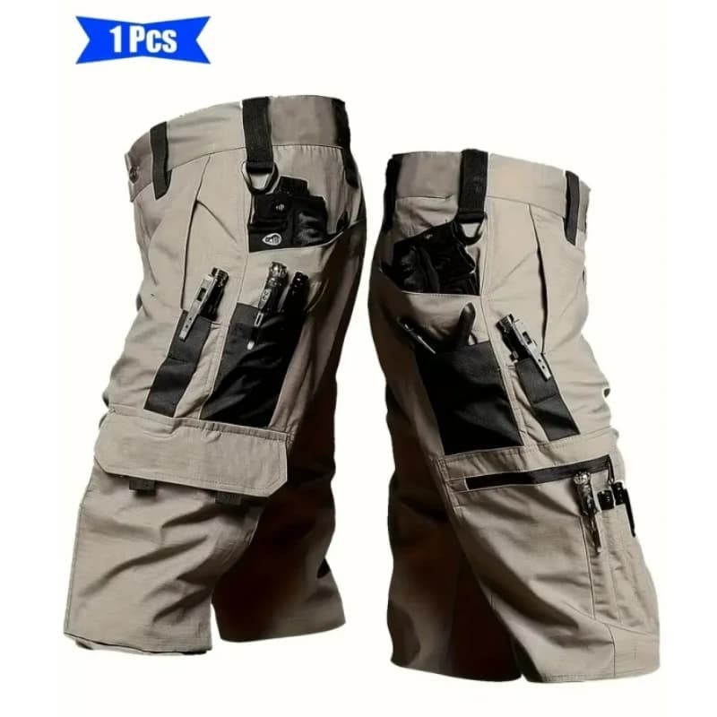 Men's Outdoor Hiking Shorts Tactical shorts Multifunctional pockets suitable for mountaineering Cycling fishing
