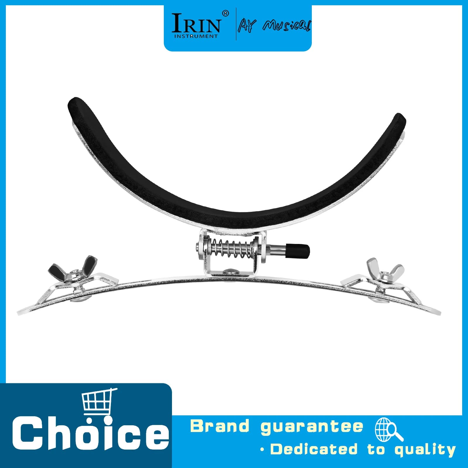 IN-198 Marching Drum Leg Rest Bracket Stainless Steel with Soft Cushion Pad Snare Drum Leg Holder for Marching Drum Playing