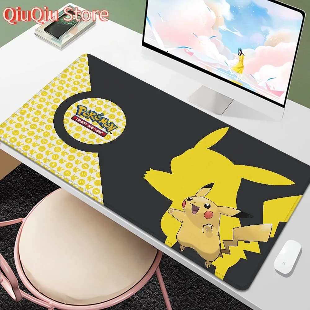 Computer Kawaii P-pokemon Mouse Pad 900 × 400 Gomma Carino GAMING MOUS Over Edge Gamer Tastiera antiscivolo TABL MAT Accessori per PC
