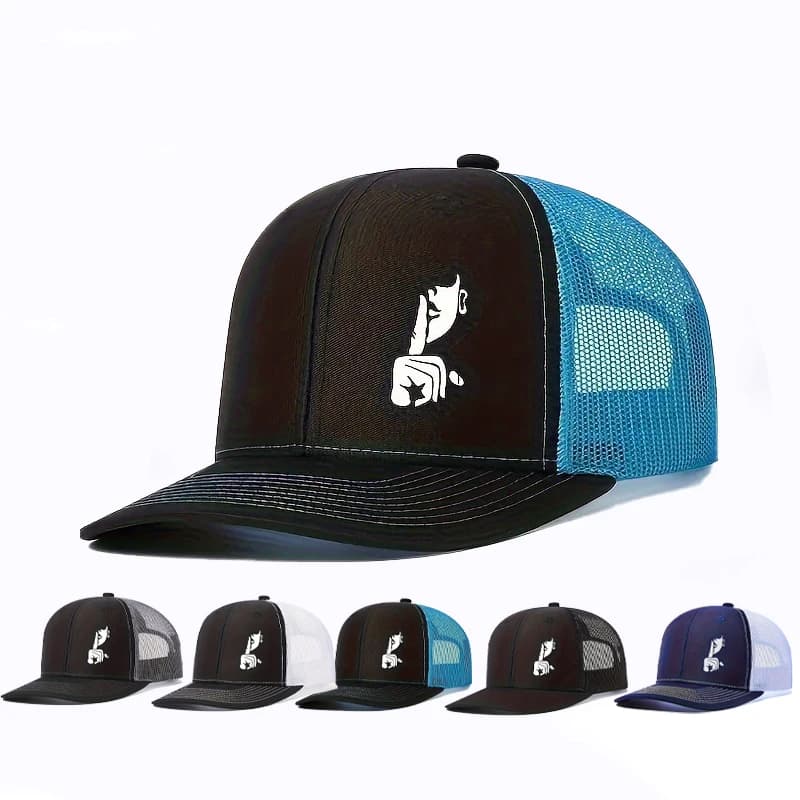 Outdoors Spring and Summer Hip Hop Caps Fashion Men's Mesh HatAdjustable Street Dance Baseball Hat Unisex Fishing Hat Truck Cap