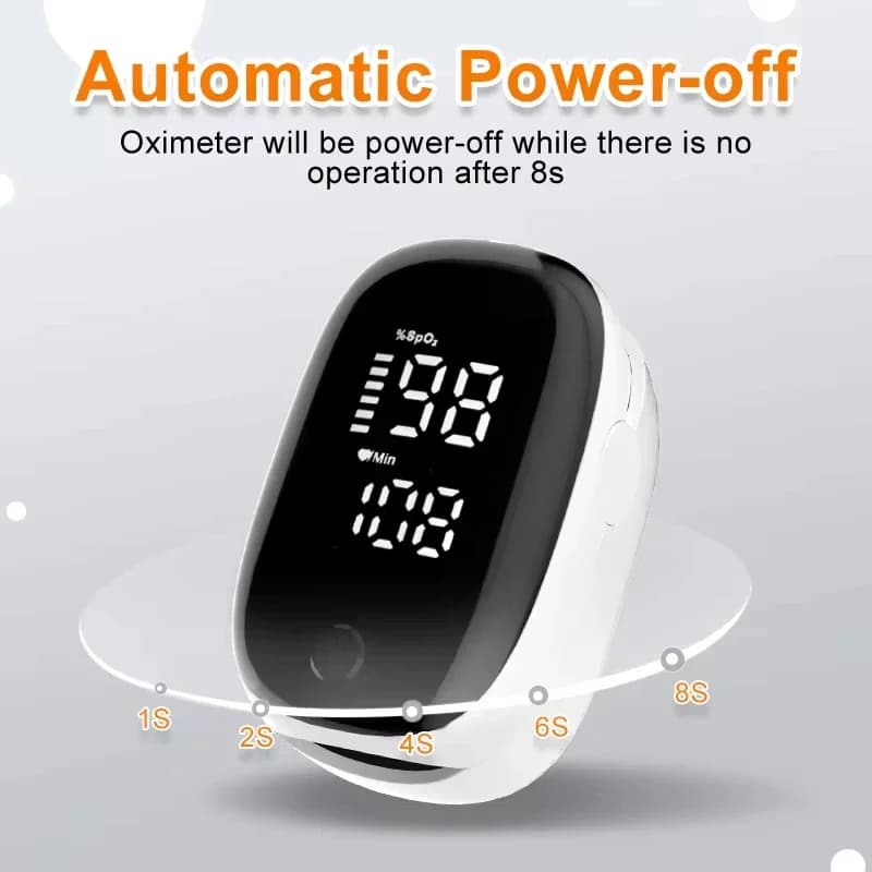 Portable Pulsoxmeter for fingertips Heart Rate Meter Pulse OLED Screen OLED Digital Tube Practical Monitor