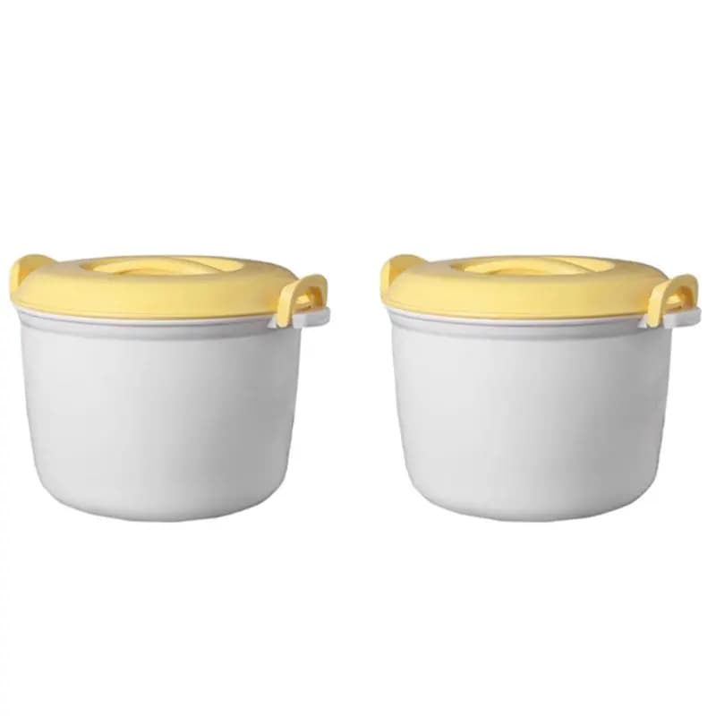 Forno a Microonde AC23-2X Multifunzione con Cuociriso e Vaporiera 2800Ml, Contenitore Termico per Pranzo, Utensili per Cottura a Vapore per Microonde