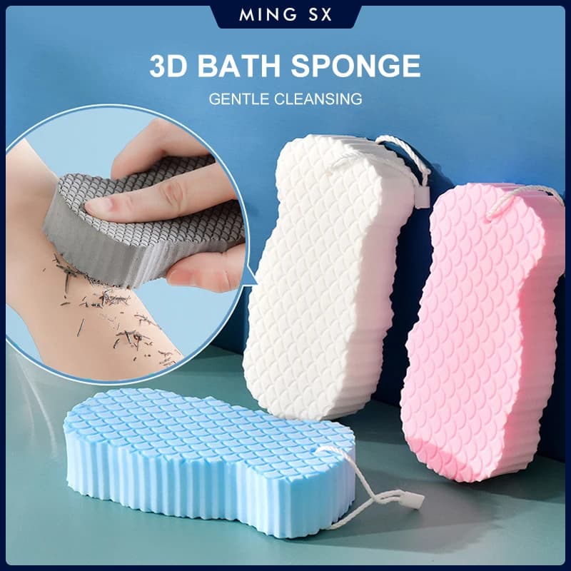 Spugna da bagno morbida Spazzola esfoliante Spugna per pelle morta per bambini Massaggiatore Pulizia Spazzole da doccia Peeling Spugna per squame di pesce Strofinare