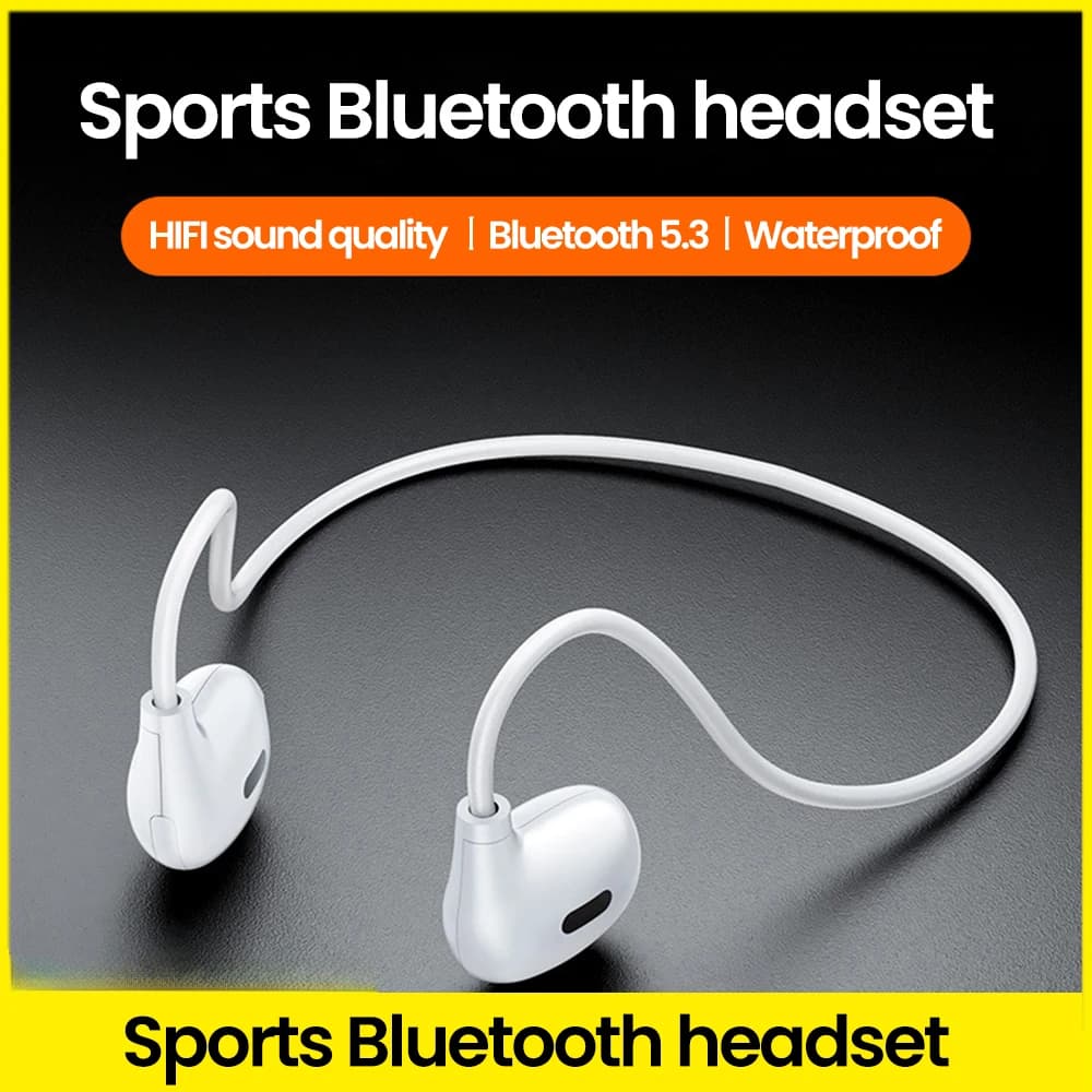 Auricolare Bluetooth OWS conduzione aerea sospesa posteriore, auricolare sportivo wireless over-ear non in-ear