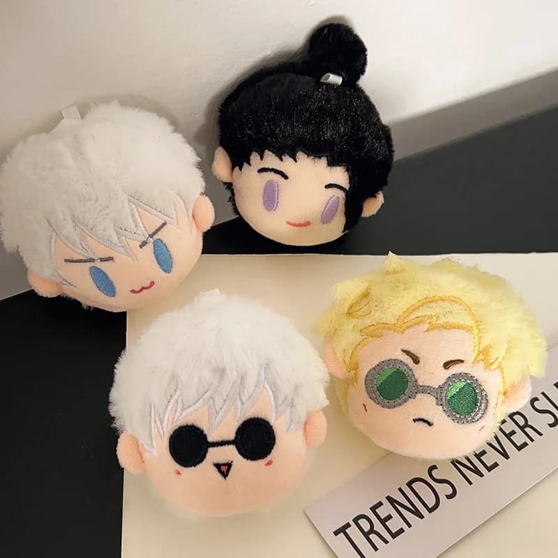 Anime Jujustu Kaisens Portachiavi con ciondolo in peluche Gojo Satoru Borsa da scuola Zaino Geto Suguru Gioielli carini Regalo di Natale per bambini