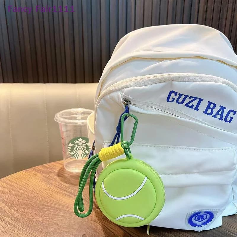 Nuova Borsa Sportiva a Tema Cartone Animato, Portamonete Portachiavi per Pallacanestro, Calcio, Pallavolo, Baseball, Custodia per Auricolari