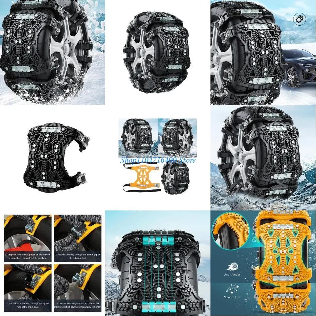 Y1GD Facile da installare catena usura della catena auto universali resistenti presa superiore