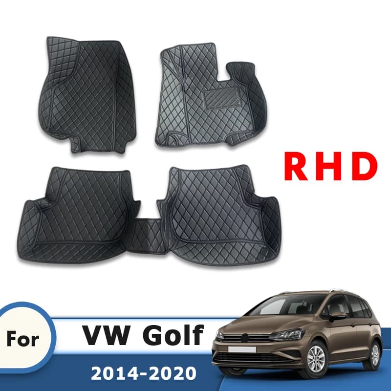 RHD Carpets for Golf 7 MK7 2020 2019 2018 2017 2016 2015 2014 2013 Carpets Interior Accessories for Volkswagen VW