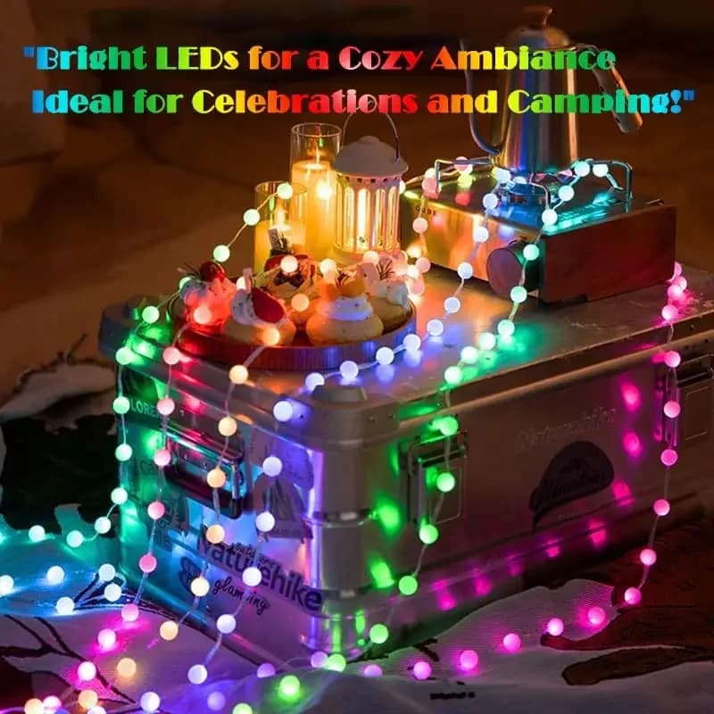 Luci da fata a LED intelligenti Luci da fata controlate da app adatte per luci decorative da campeggio all'aperto