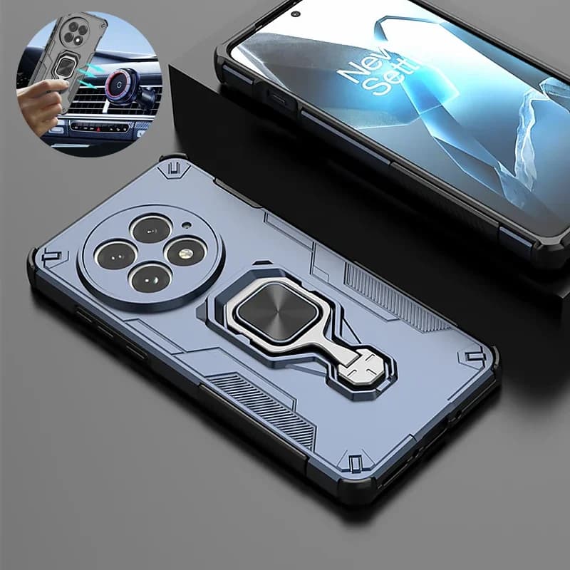 Custodia Robusta Antiurto con Protezione Lente per OnePlus 13 5G, Cover con Anello Magnetico per Auto per One Plus 13 oneplus13 1+13 5G