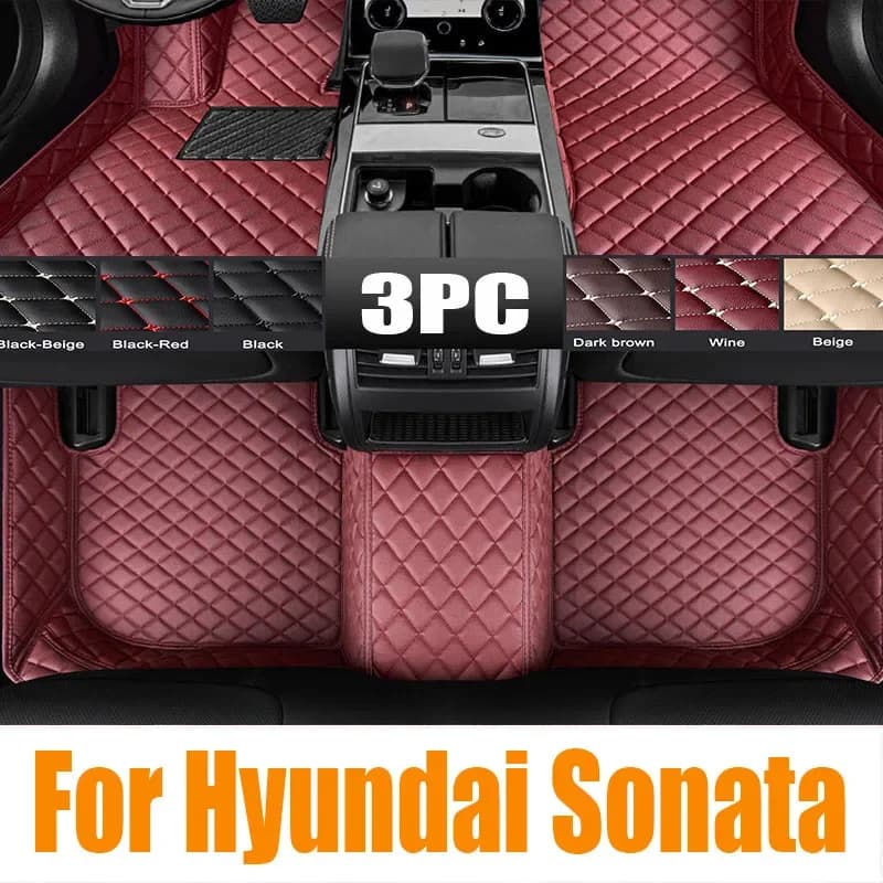 Tappetino per auto per Hyundai Sonata DN8 SE N Line 8th 2020 ~ 2023 Pannello Parti del piede TPE Liner Tappeto Pad Copertura personalizzata Tappeto Accessori