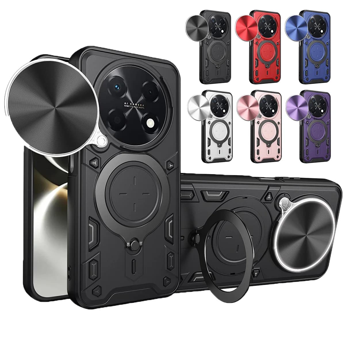 Heavy Duty Protective Cover For Huawei Nova 15 Max Case With Ring Stand Holder Lens Protection Fundas Coque Capa