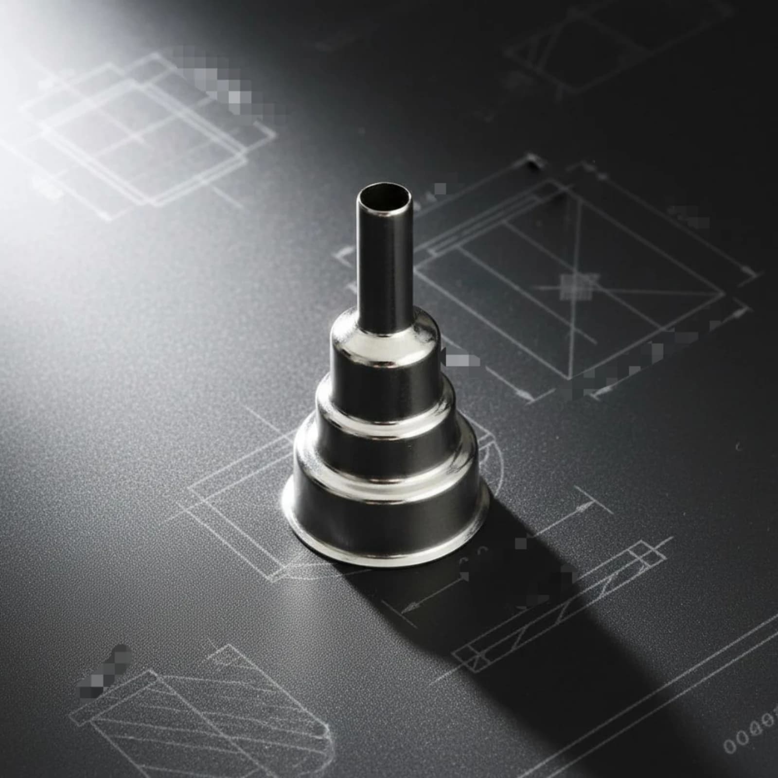 9 Mm Round Nozzle Stepped Design Hot Nozzle Heat Attachments Narrow Outlet Tube Tool Part High Temperature Resistant