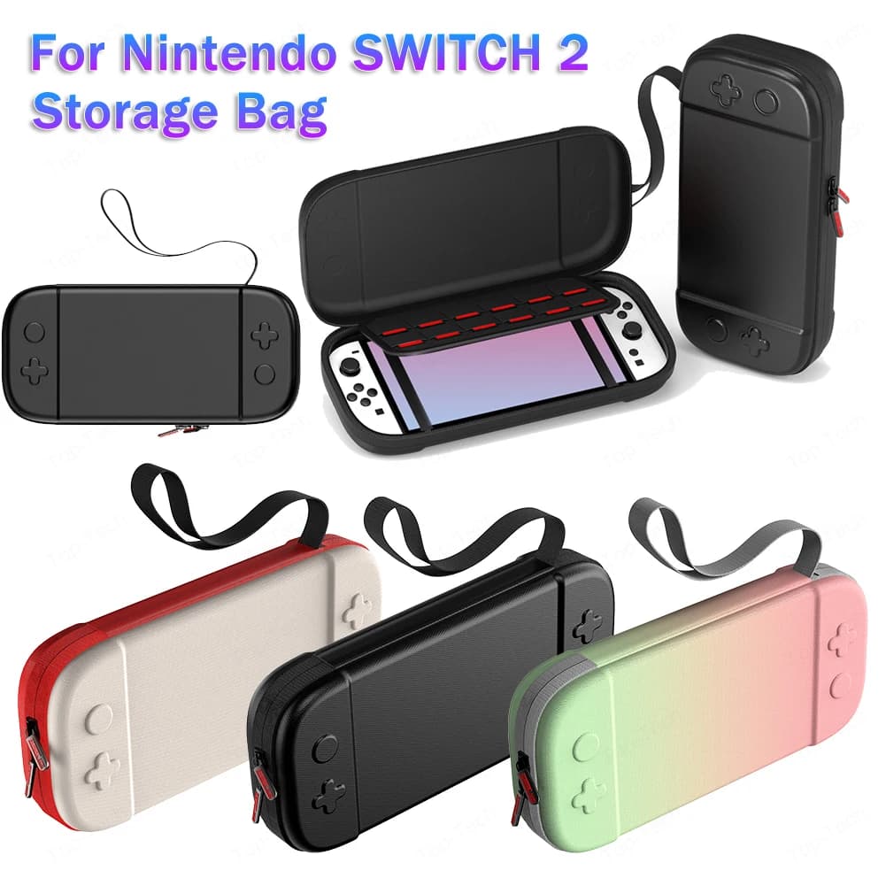 Custodia da trasporto per Switch 2 Custodia portatile antiurto Custodia protettiva da viaggio antigraffio per accessori Nintendo NS 2