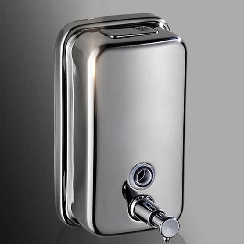 Dispenser di sapone manuale a parete per bagno da 500ml disinfettante per le mani in acciaio inossidabile bottiglia di Gel doccia contenitore di sapone per piatti da cucina