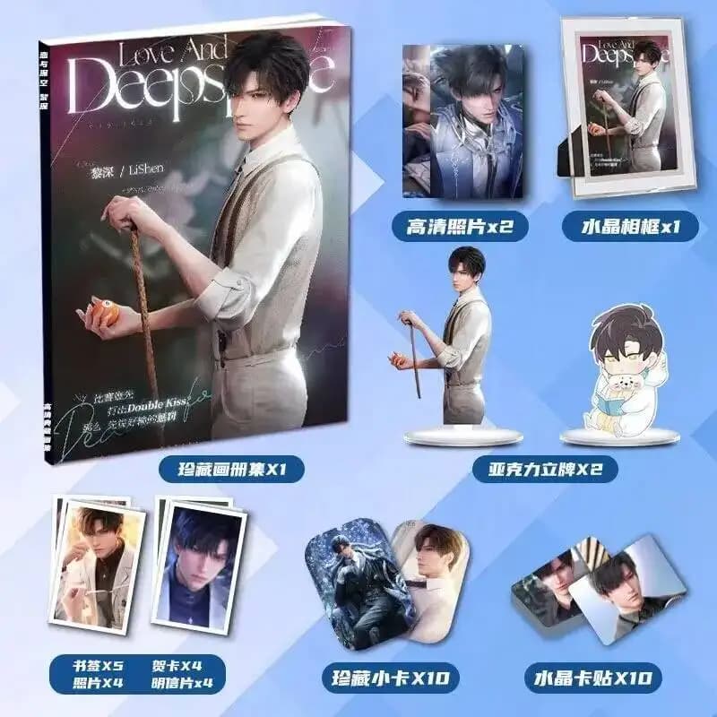 Love And Deepspace Zayne Anime Badge Picturebook Posters Card Sticker Acg Pictures Album Stand Model Keychain Photo Frames