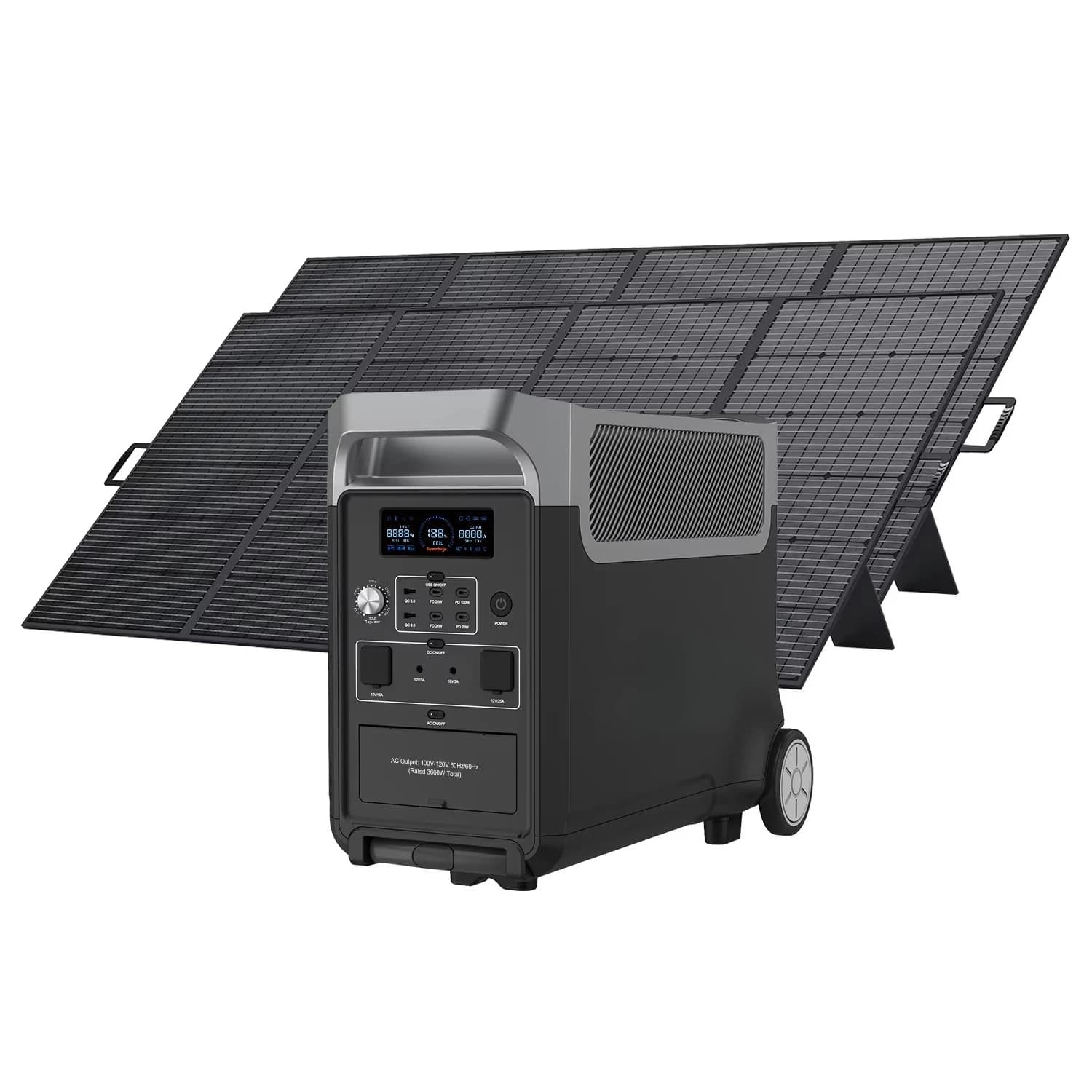 Generatore Fossibot F3600 Pro con centrale elettrica portatile al litio con pannello solare