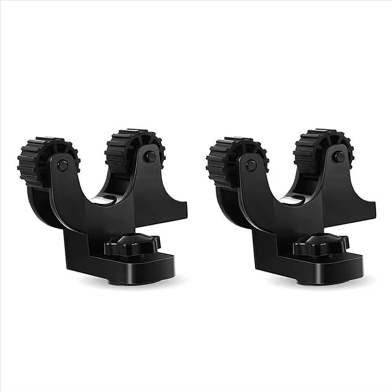 Supporto per pagaia da kayak, 2 pezzi, neri, in plastica, con fissaggio su binario per kayak, clip per pagaia, supporti per remi da canoa, resistenti