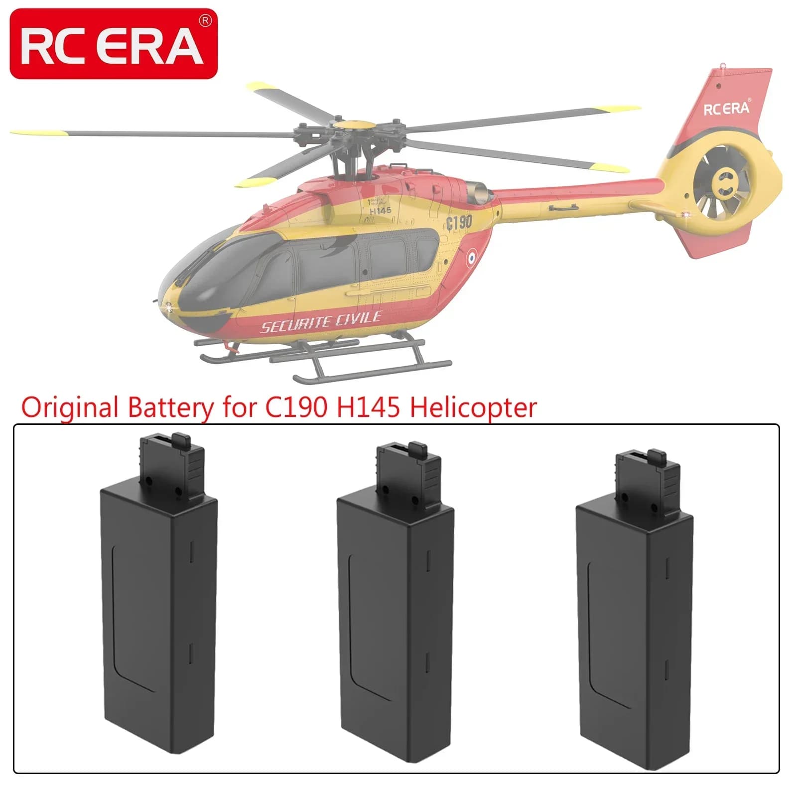 Kit Elicottero RC ERA C190 6CH con Giroscopio a 6 Assi Senza Flybar, Batteria Inclusa 7.4V 1200mAh per Modellismo Aereo Fai-da-Te