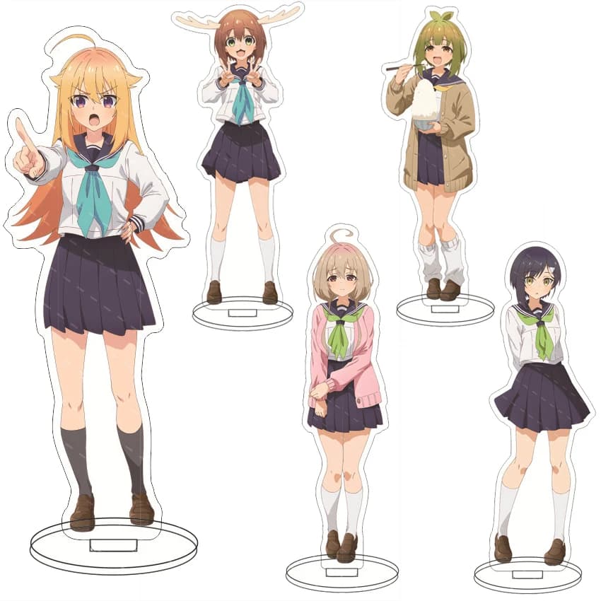16CM Anime Acrylic Stand My Deer Friend Nokotan Shikanoko Noko Koshi Torako Koshi Anko Bashame Meme Cos Figure Ornaments Gifts
