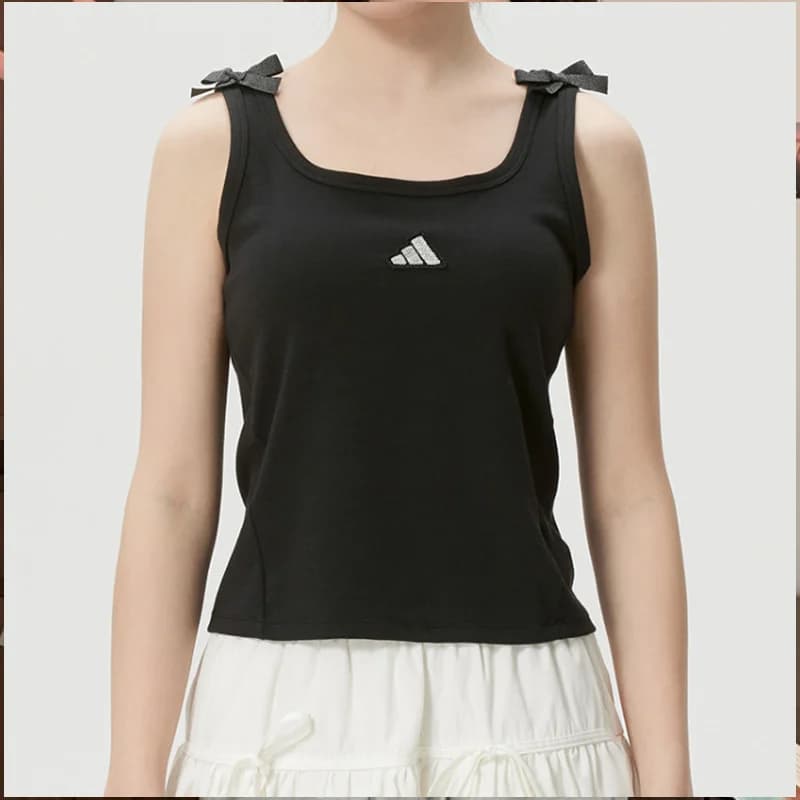 Adidas Donna 2026 Nuova Canotta Sportiva Slim Fit Senza Maniche T-Shirt Fitness Corsa Allenamento KS5318