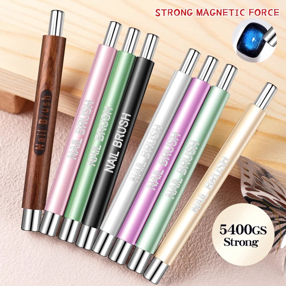 1 Pezzo Penna Magnetica a Doppia Testa per Unghie Effetto Occhio di Gatto, Bastoncino Magnetico Multifunzionale Potente per Smalto Gel e Strumento per Manicure
