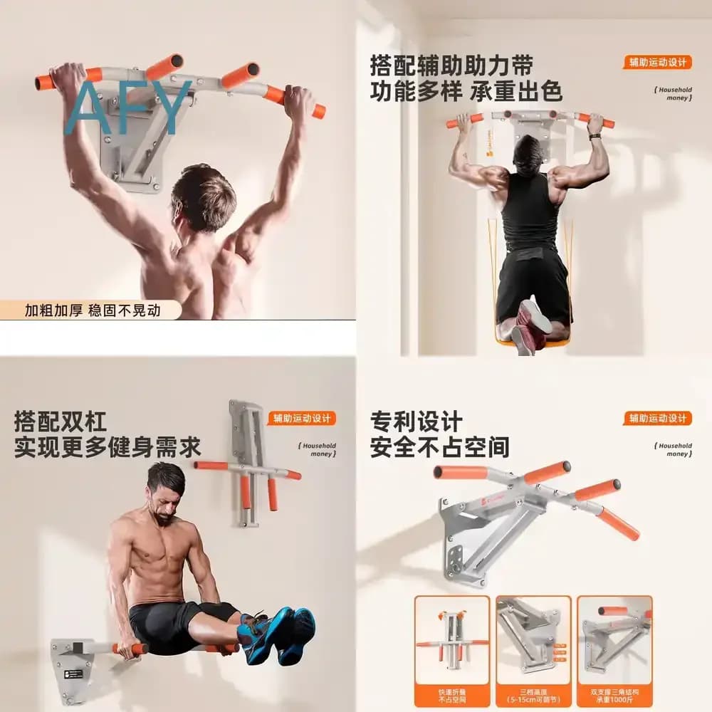 Pull-up Bar for Home Gym Indoor Fitness Equipment Wall Mounted Horizontal Bar for Punching Bag Stand Sandbag Rack for