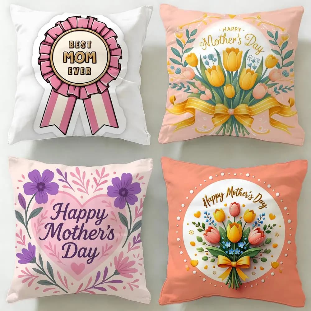 Fodera per cuscino per la festa della mamma, morbida e facile da lavare – versatile per divano, letto, viaggi e ufficio