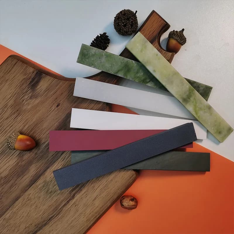 Pietra Naturale per Affilatura Senza Base, Strumento per Affilare e Lucidare Coltelli da Cucina