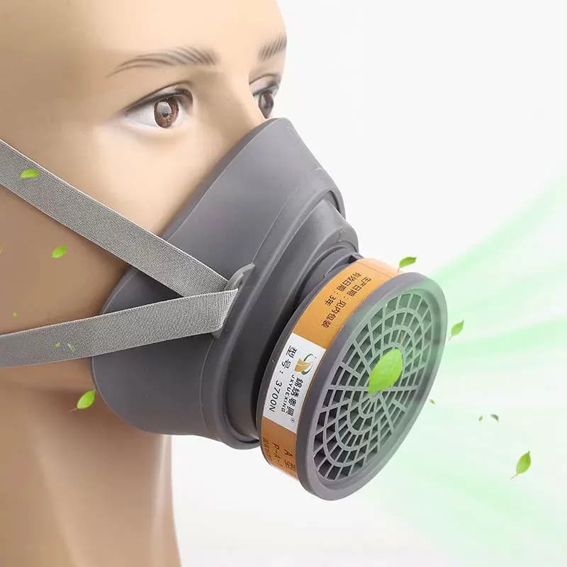 Maschera Protettiva Antigas con Filtro Autoaspirante, Respiratore Industriale per Formaldeide e Spray, Strumento di Protezione e Sicurezza