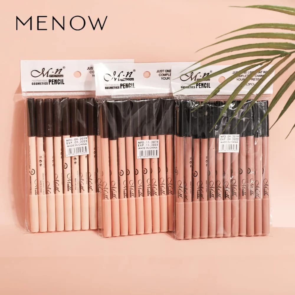 Set di 12 Matite 2 in 1: Correttore + Matita per Sopracciglia, Multiuso a Doppia Punta, Effetto Opaco, Lunga Durata, per Trucco e Eyeliner