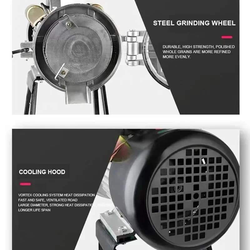 Electric Grain Cereals Grinder Grinding Machine for Dry Wet Grain Soybean Corn Spice Coffee Bean Wheat Rice
