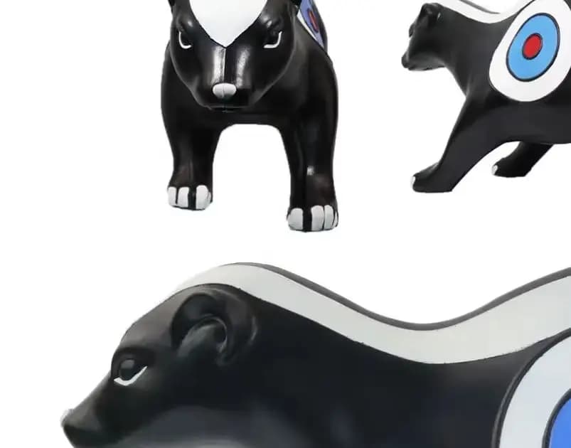 Archery Target 3D Animal Skunk PU Foam Shooting Target with Shooting Core & Ground Stakes for Outdoor Sport Hunting
