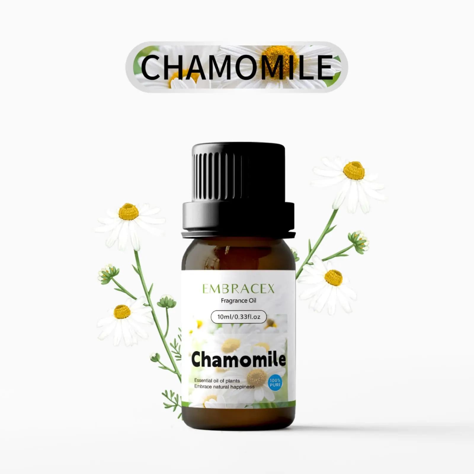 10ml Essential Oils of Chamomile Flower Car Perfume Gifts for Women Oil Burner Essential Deodorant For Car Diffuser