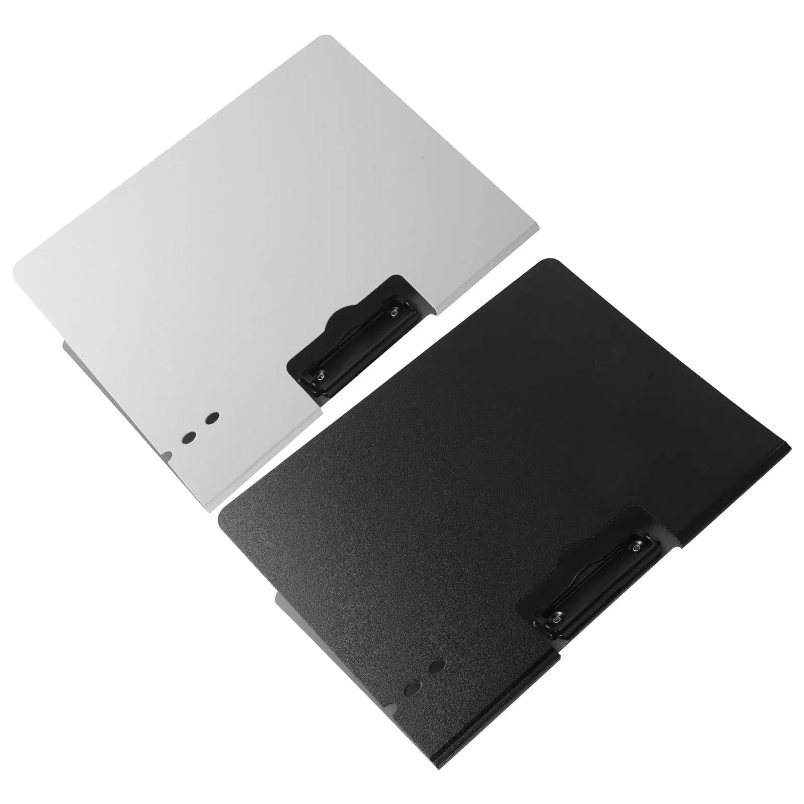 2 Pezzi Cartelle Portadocumenti A4 in PP con Chiusura Laterale in Metallo, Organizer per Ufficio e Scuola, Impermeabile e Antipolvere