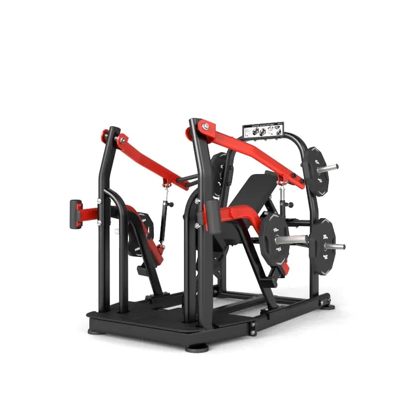 Kingace bodybuilding plate for commercial training Loaded chest press bench with inclined free weight for sale