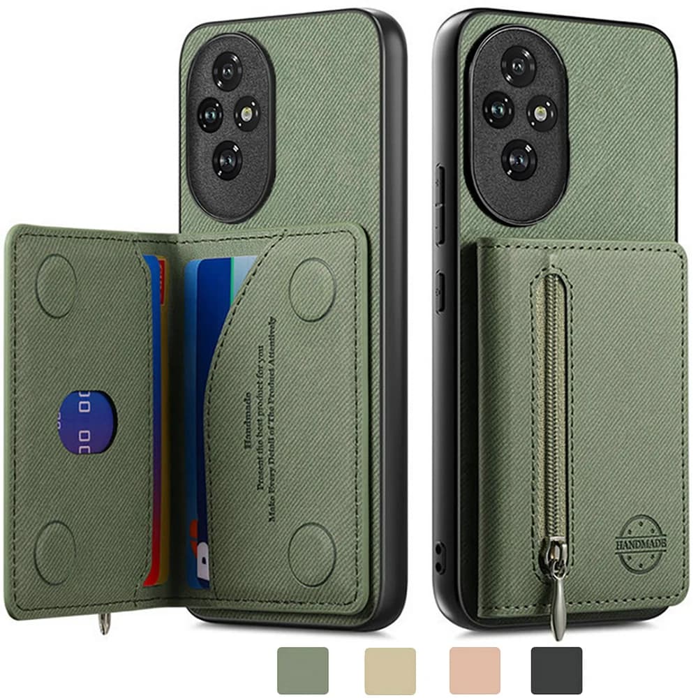 Custodia a portafoglio con cerniera RFID per Huawei Honor Magic7 Pro 5G Cover posteriore in pelle Honor X9C Smart X9D X7C 200 Pro Custodia Magic7 Lite Etui
